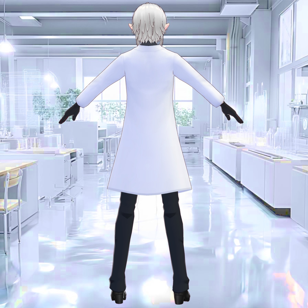 白衣の3D衣装(※レディース・白&黒の2色、メンズ・白&黒の2色)
