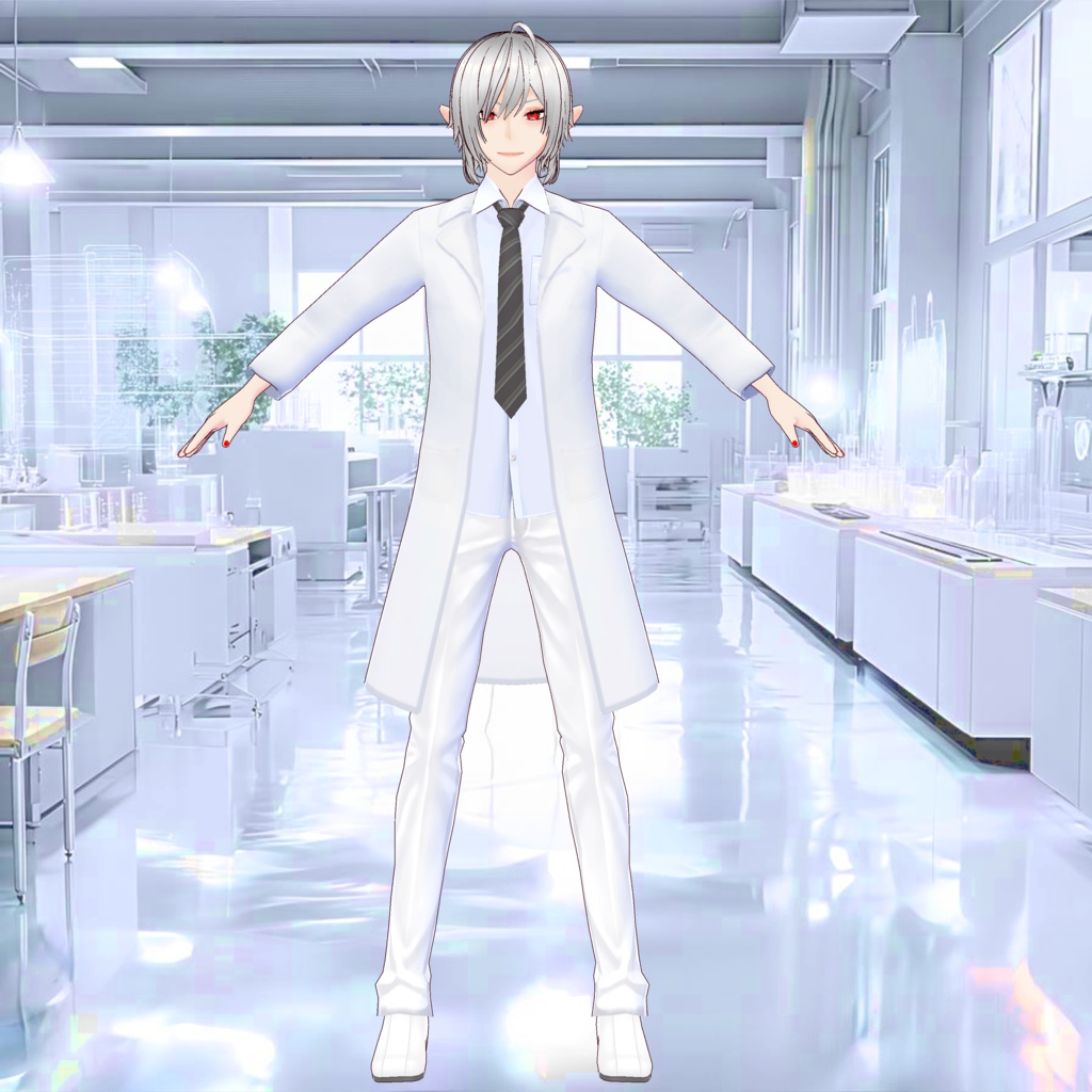 白衣の3D衣装(※レディース・白&黒の2色、メンズ・白&黒の2色)
