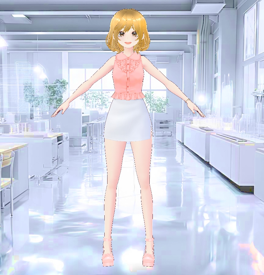 3Dキャラクター・ゆるふわOL女子ちゃん