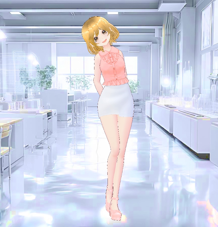 3Dキャラクター・ゆるふわOL女子ちゃん