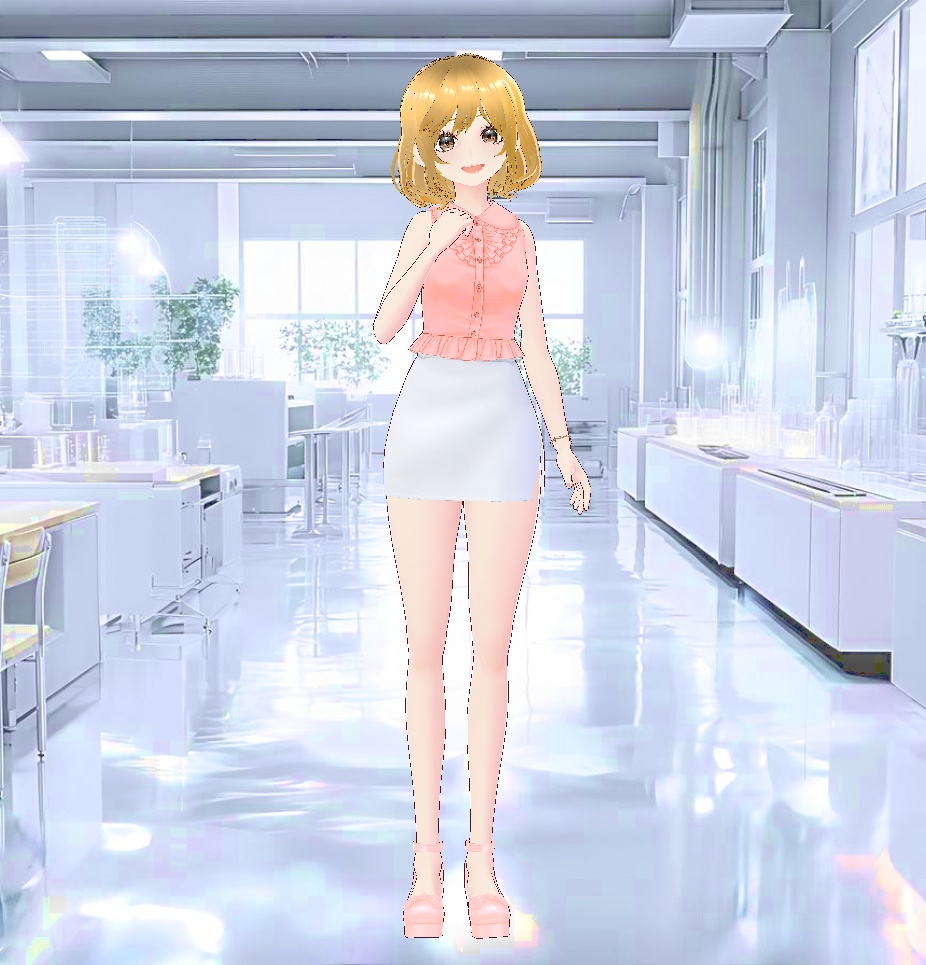 3Dキャラクター・ゆるふわOL女子ちゃん