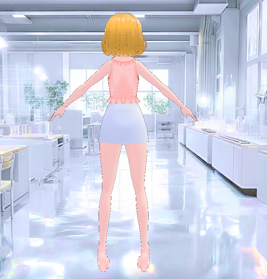 3Dキャラクター・ゆるふわOL女子ちゃん
