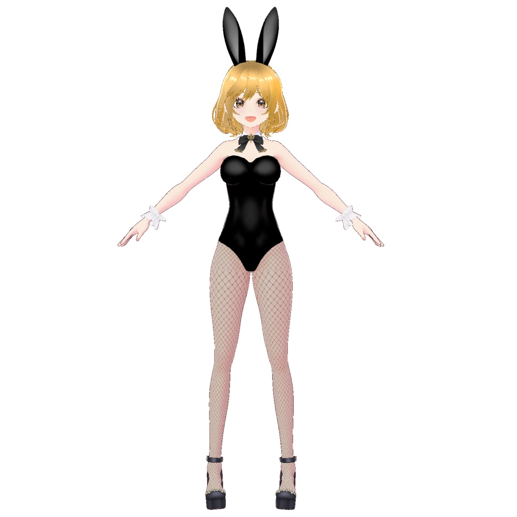 バニーガールの3D衣装(※レディース下半身インナー&靴☆黒・青・ピンク・赤の4色セット)