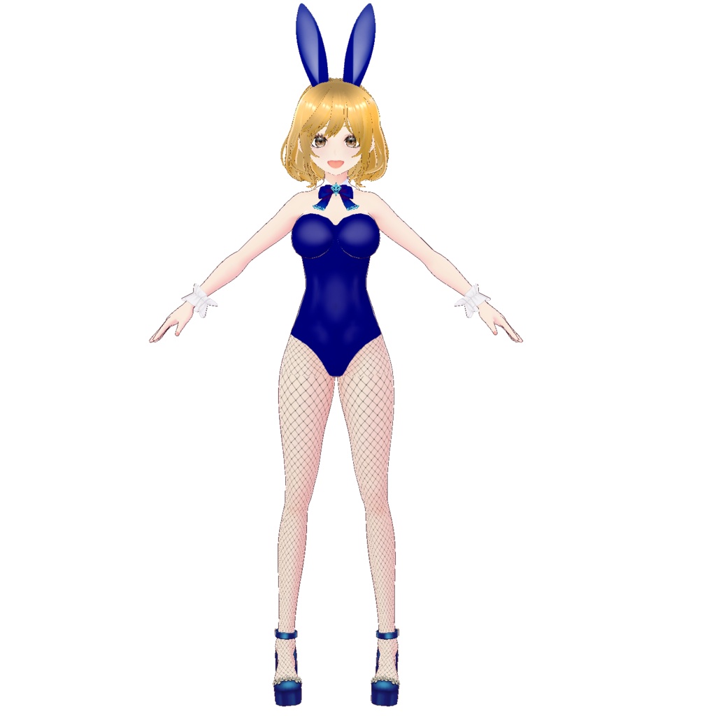 バニーガールの3D衣装(※レディース下半身インナー&靴☆黒・青・ピンク・赤の4色セット)