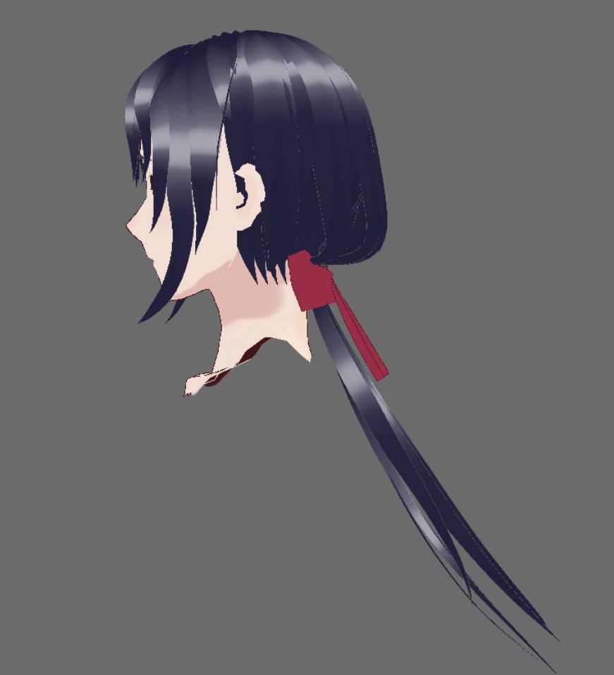 【VRoid】男女用ヘアプリセット3【一つ結び】