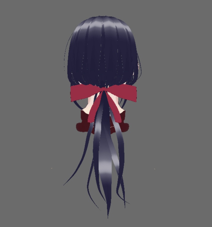 【VRoid】男女用ヘアプリセット3【一つ結び】