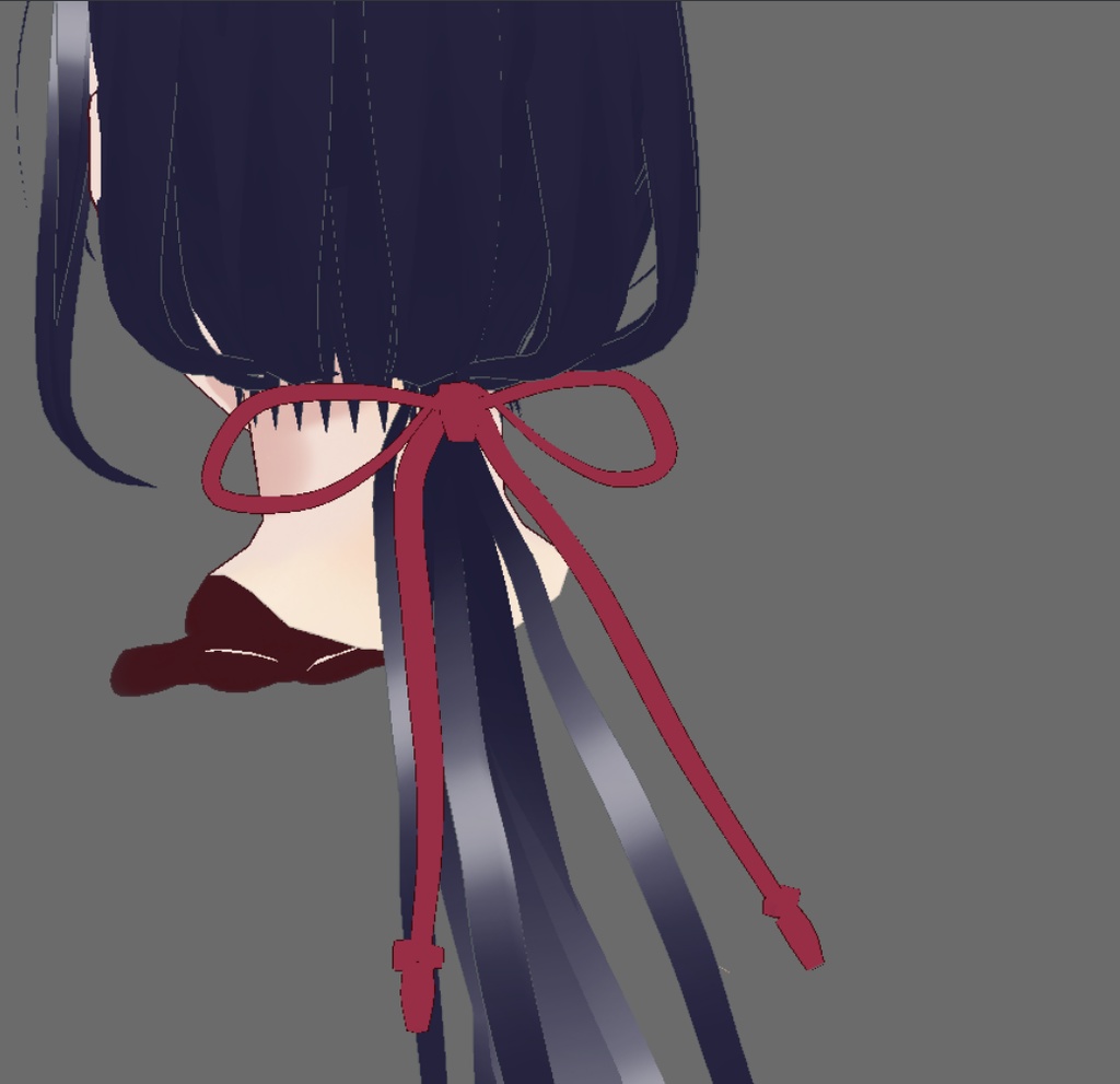 【VRoid】男女用ヘアプリセット3【一つ結び】