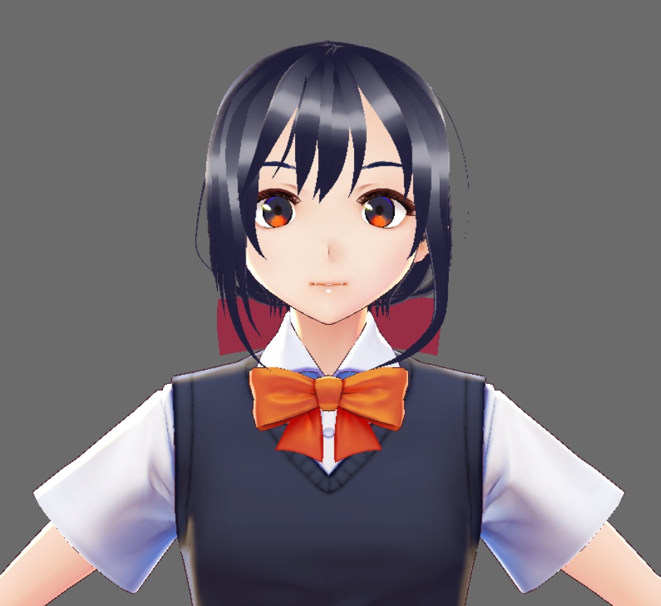 【VRoid】男女用ヘアプリセット3【一つ結び】