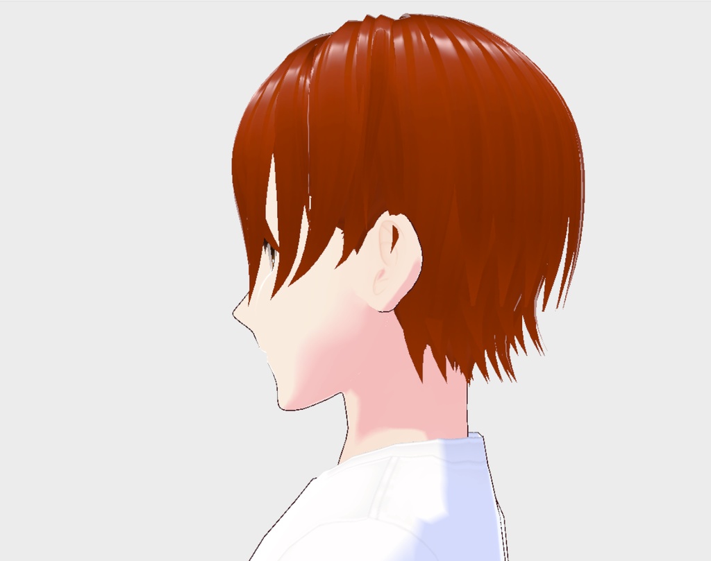 【Vroid ヘアプリセット】横分けショートヘアー【正式版対応】