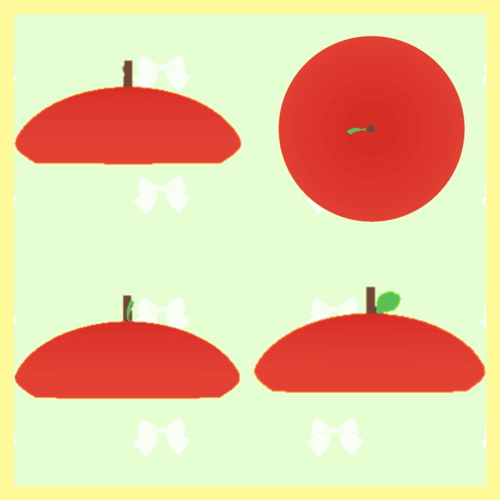 【VRChat想定】フルーツベレー帽(Fruit beret)【3Ⅾモデル】