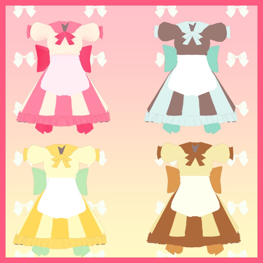 【舞夜対応】メルティ♡メイド衣装【VRChat想定】