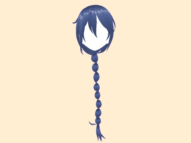【VRoid正式版対応】三つ編みロングヘア【Hair Preset】