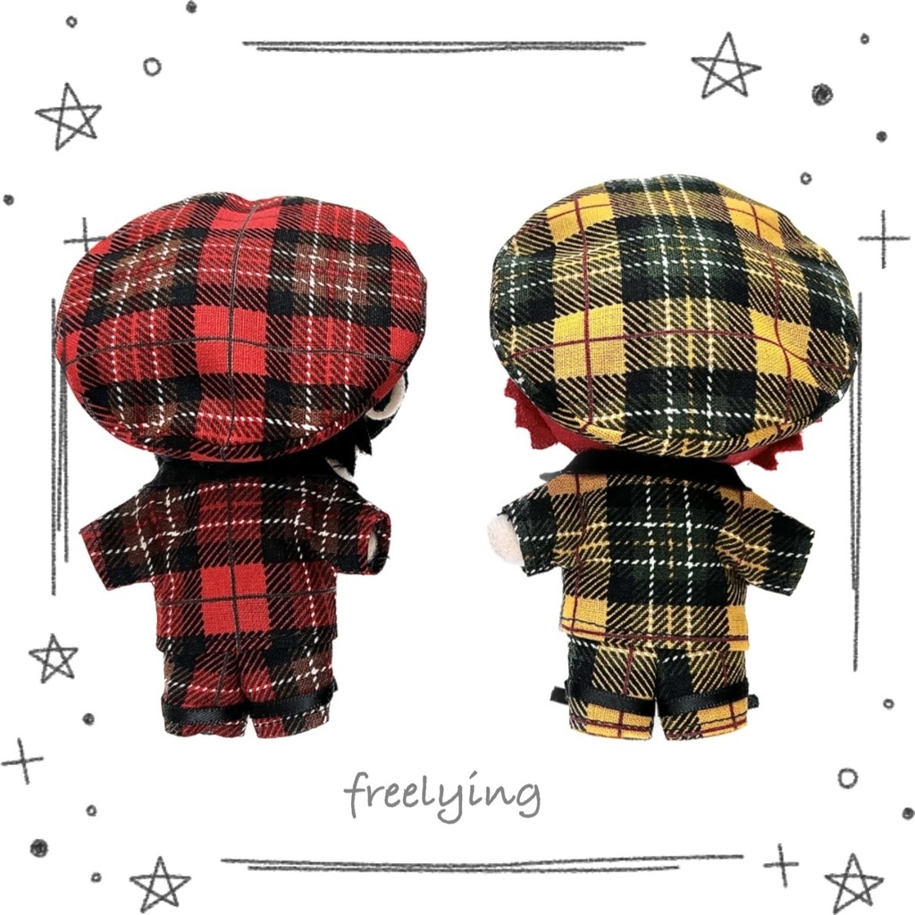 チェックスーツセット(12cmぬい用)