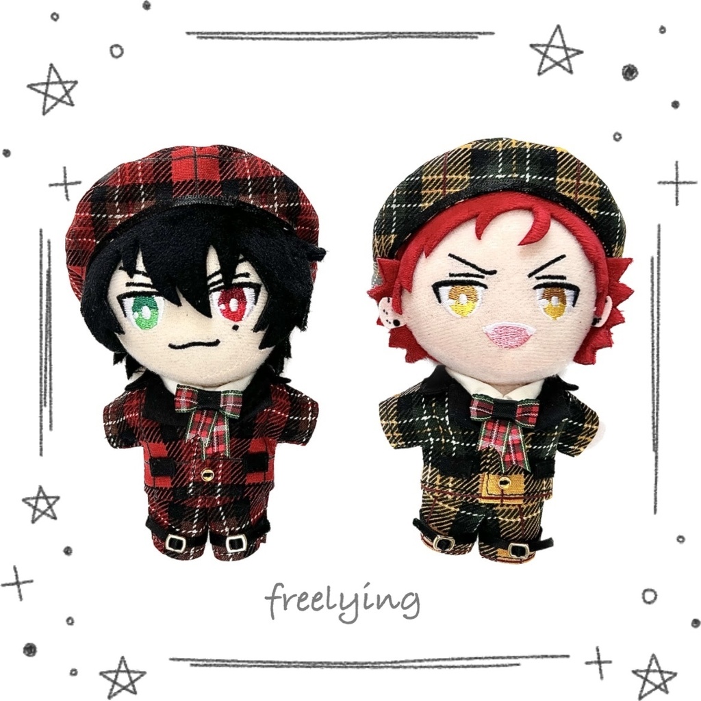 チェックスーツセット(12cmぬい用)