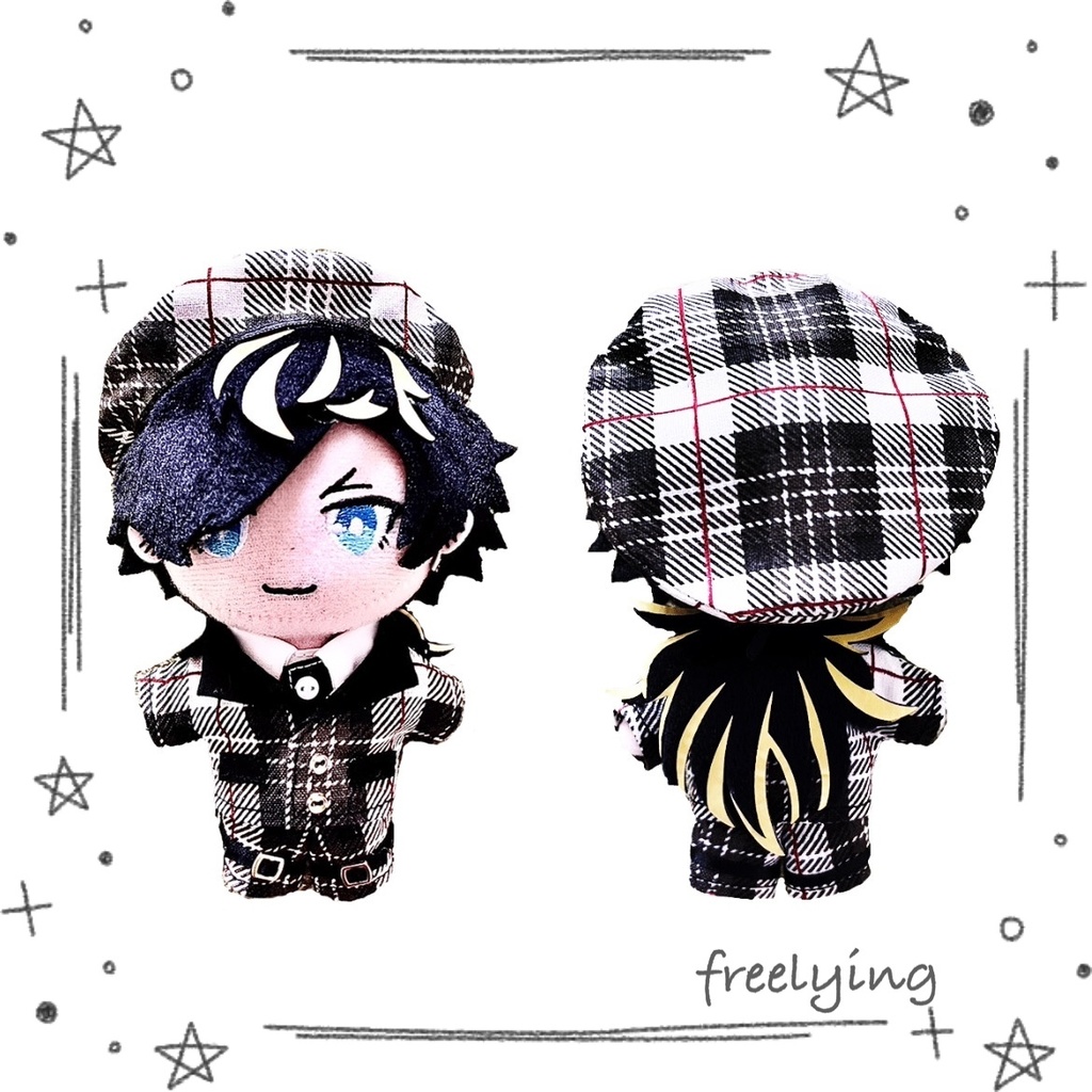 チェックスーツセット(12cmぬい用)