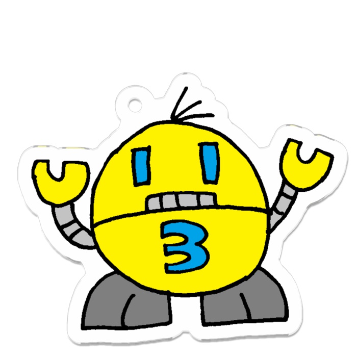 ロボナン<RoBo-Num> アクリルキーホルダー