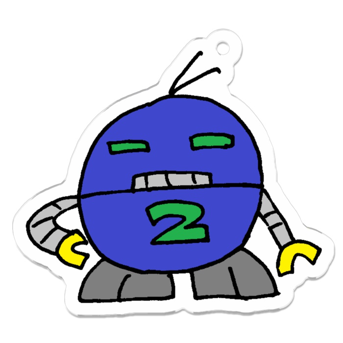 ロボナン<RoBo-Num> アクリルキーホルダー