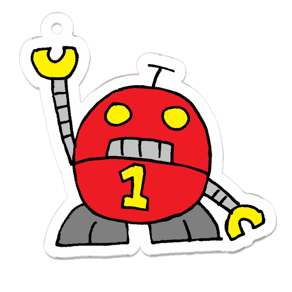 ロボナン<RoBo-Num> アクリルキーホルダー