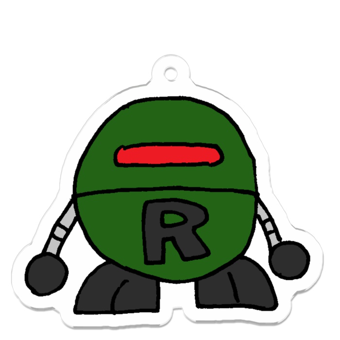 ロボナン<RoBo-Num> アクリルキーホルダー