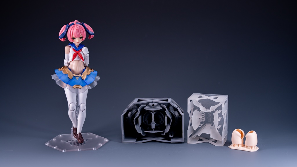 1/12 腰パーツ「メカフリルスカート」