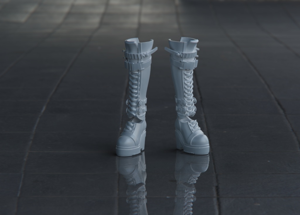 1/12足パーツ「ロングブーツ」