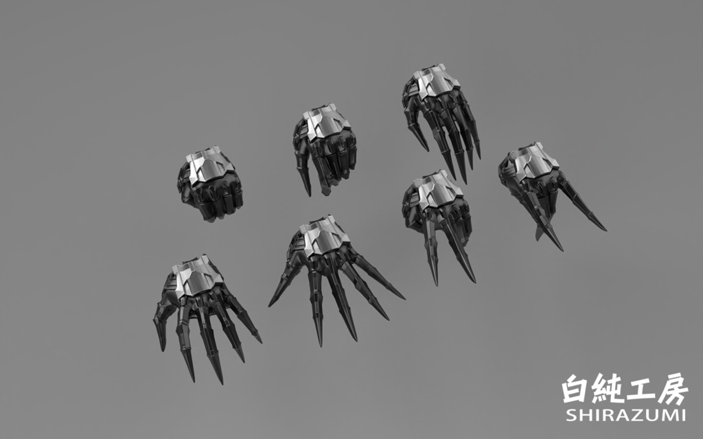 1/12ハンドパーツ「ワイルドハンド・改2」