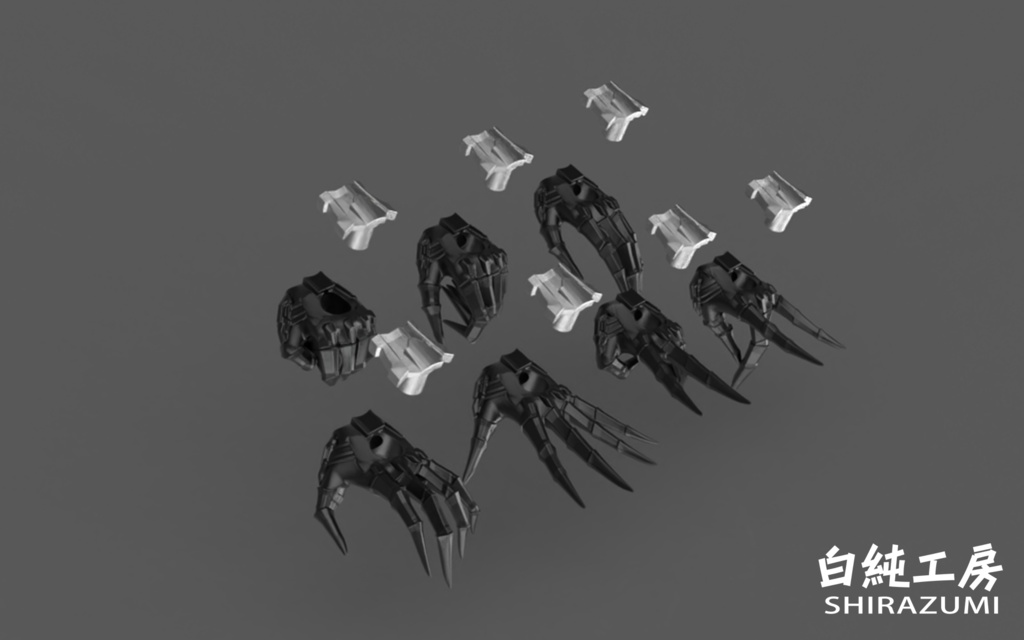 1/12ハンドパーツ「ワイルドハンド・改2」