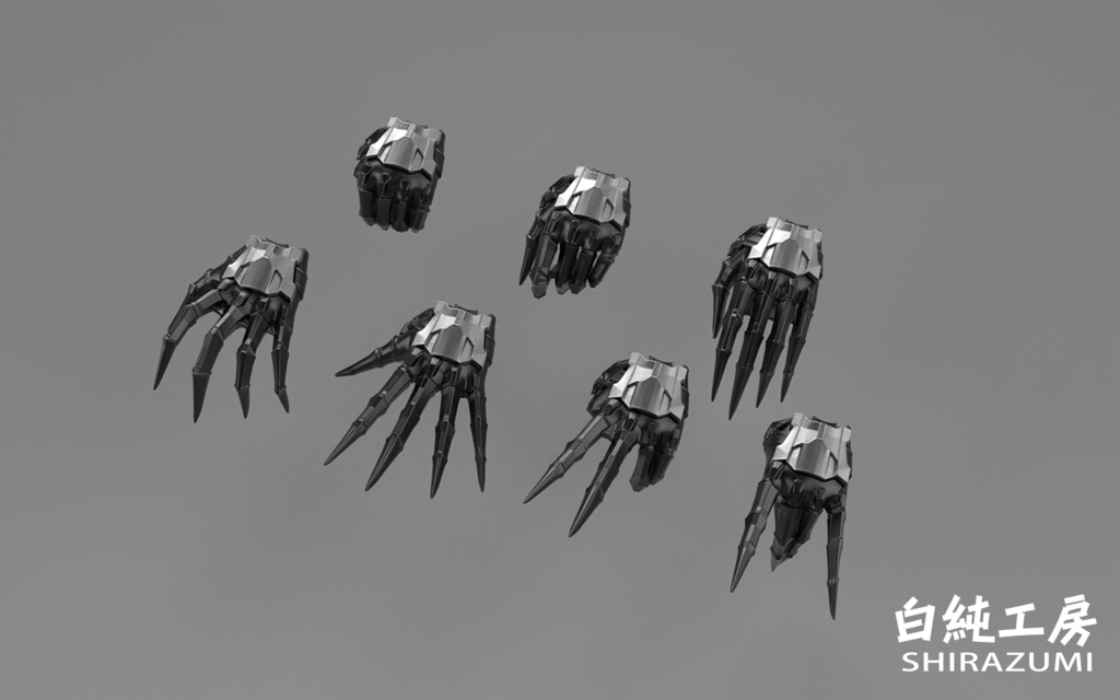 1/12ハンドパーツ「ワイルドハンド・改2」