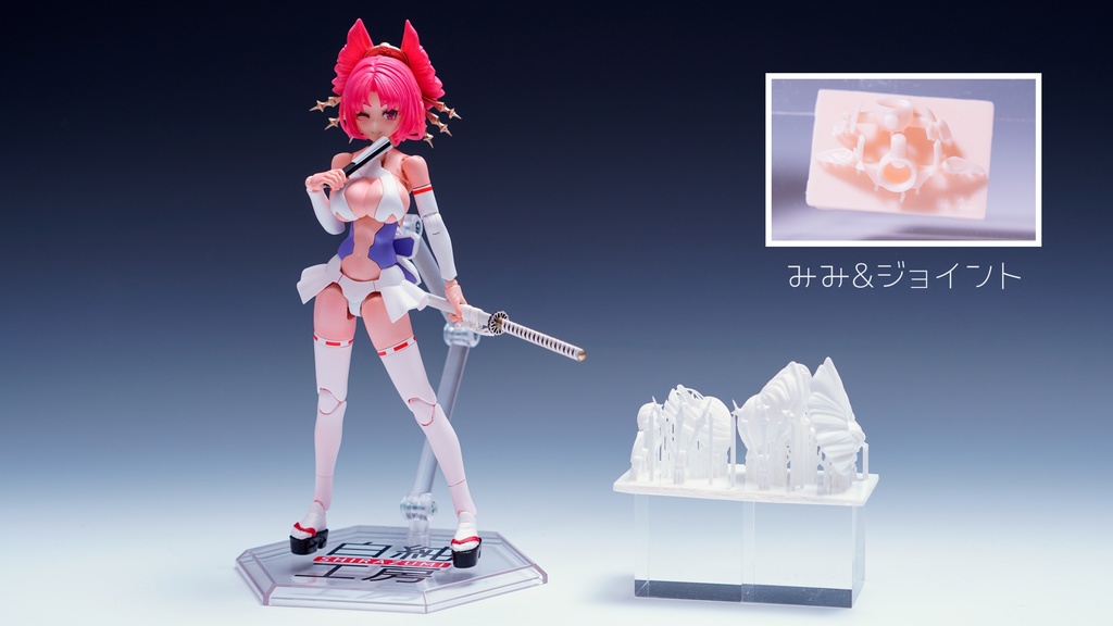 1/12 ヘッドパーツセット「和風ヘアスタイル」