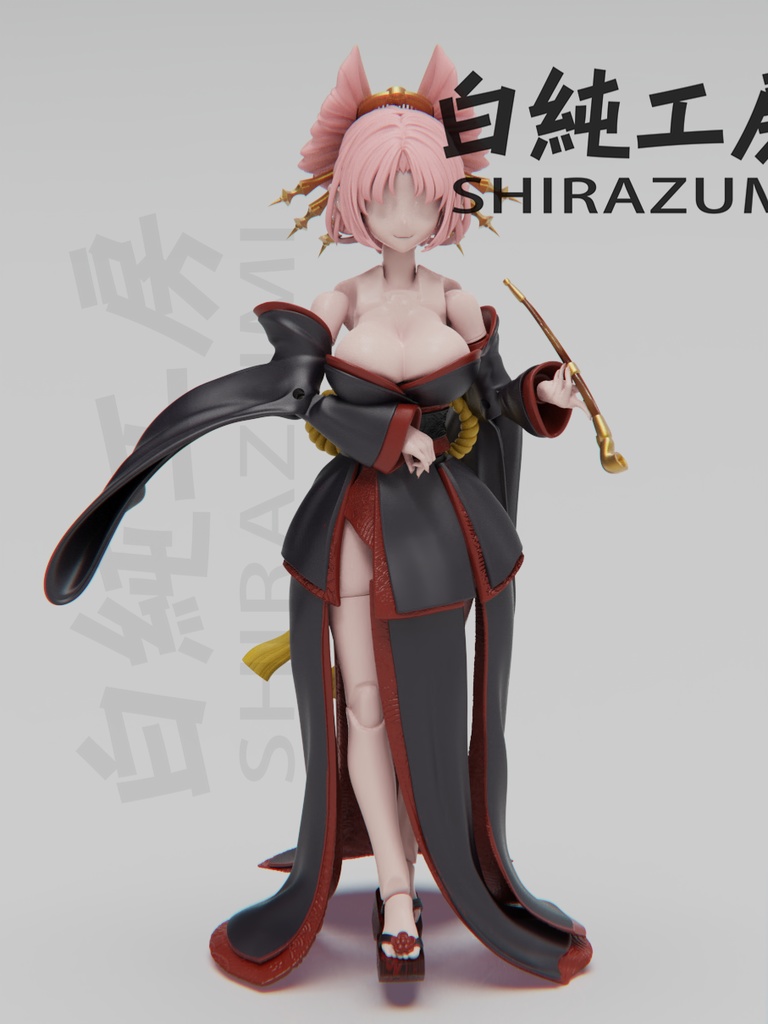 1/12 胴体・胸部セット「和風センター・ミニ和装&胸元」(専用オプションパーツ)