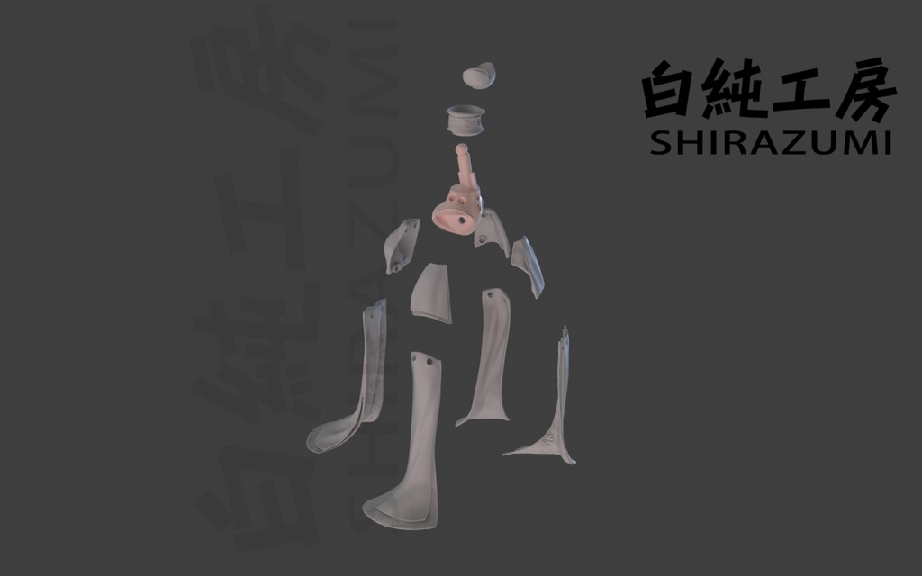 1/12 胴体・胸部セット「和風センター・ミニ和装&胸元」(専用オプションパーツ)