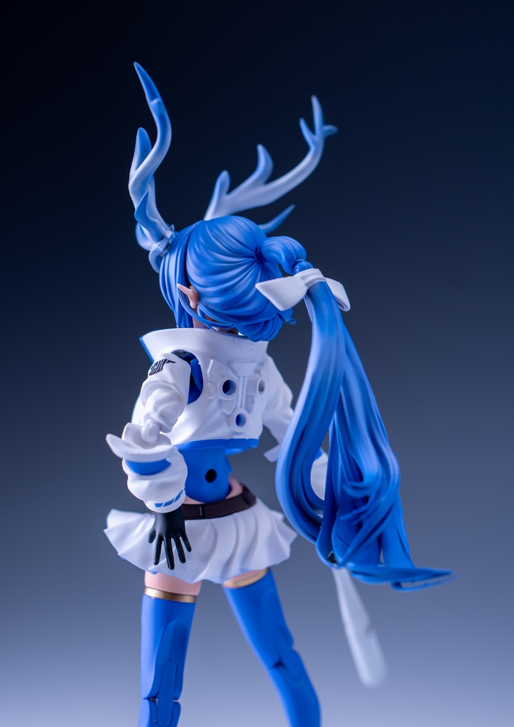 1/12 ヘッドパーツセット「ロングポニーテール 鹿角.Ver」