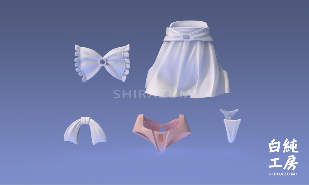 「ミニ巫女セット」 1/12キャラクターカスタマイズパーツ