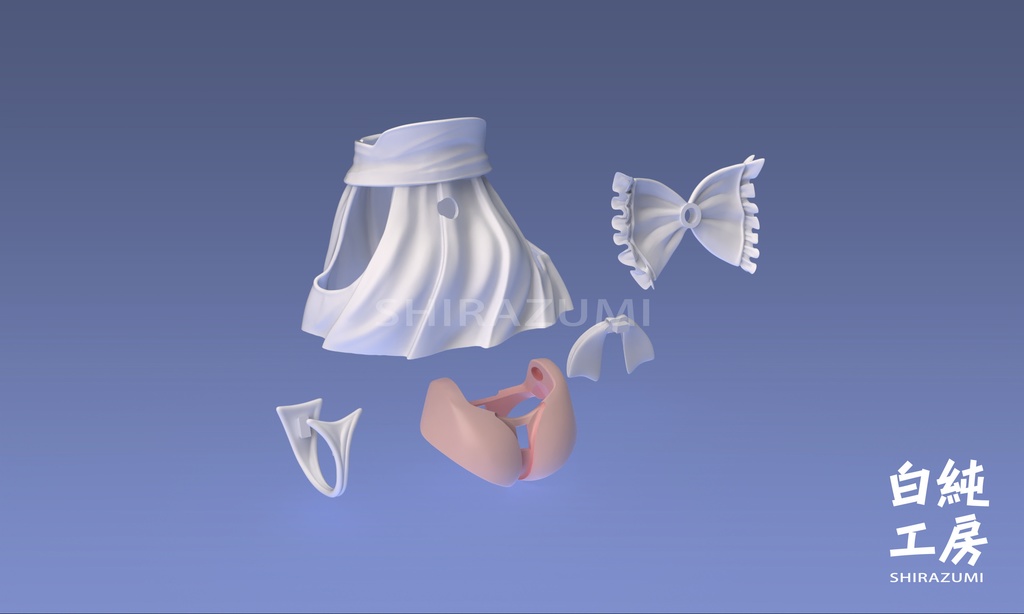 「ミニ巫女セット」 1/12キャラクターカスタマイズパーツ