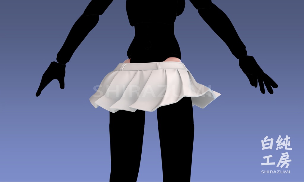 1/12腰パーツ「ベルトスカート」