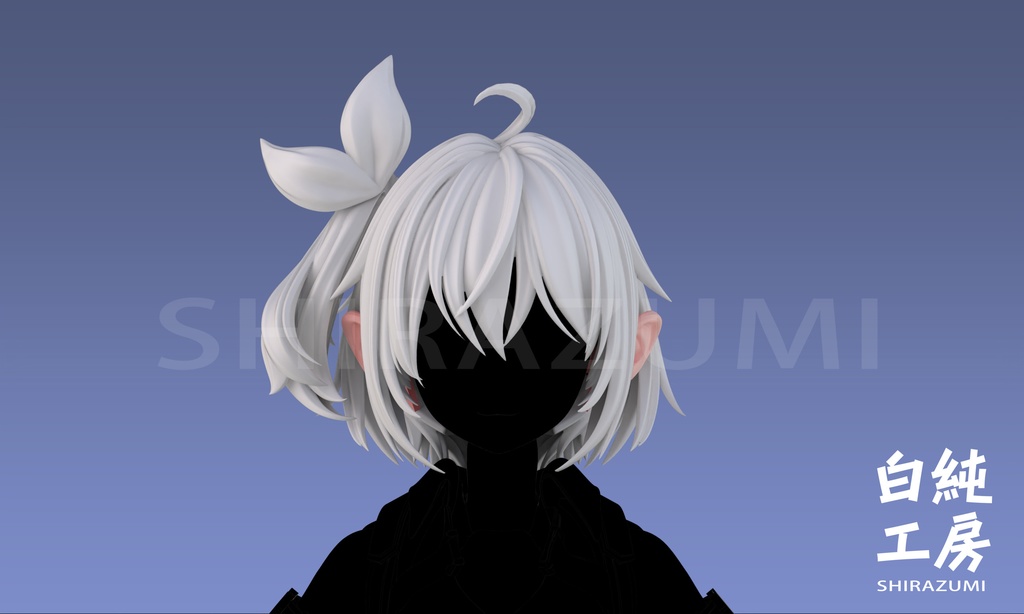 1/12 ヘッドパーツセット「サイドテールヘアスタイル」