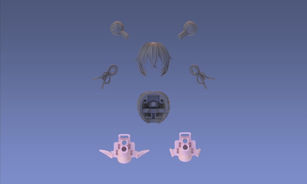 1/12 ヘッドパーツセット「オダンゴヘアスタイル」