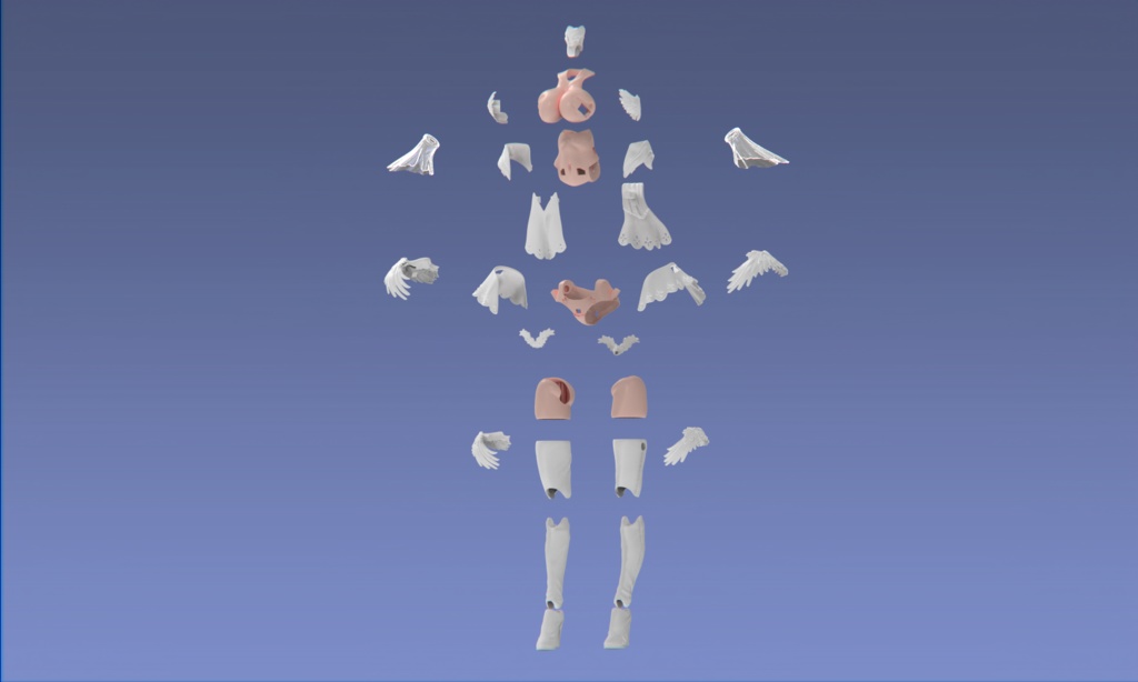 「エンジェルの羽衣」 1/12キャラクターパーツセット