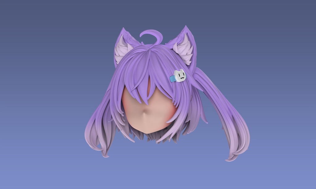 1/12 ヘッドパーツセット「ネコミミツインテールヘアスタイル」