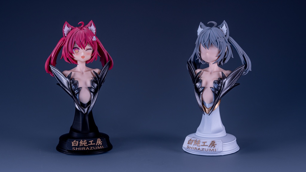 1/12 ヘッドパーツセット「ネコミミツインテールヘアスタイル」