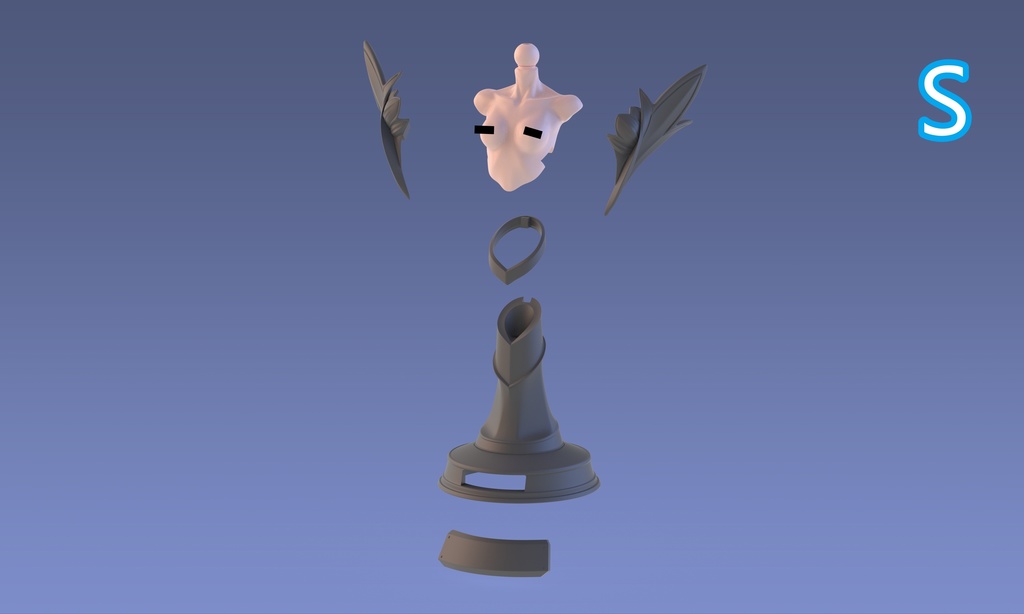 「チェス型トルソー」1/12汎用展示ツール