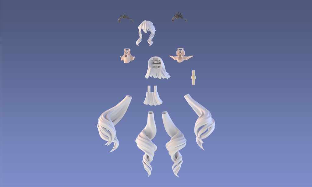 1/12 ヘッドパーツセット「ロイヤルヘアスタイル」