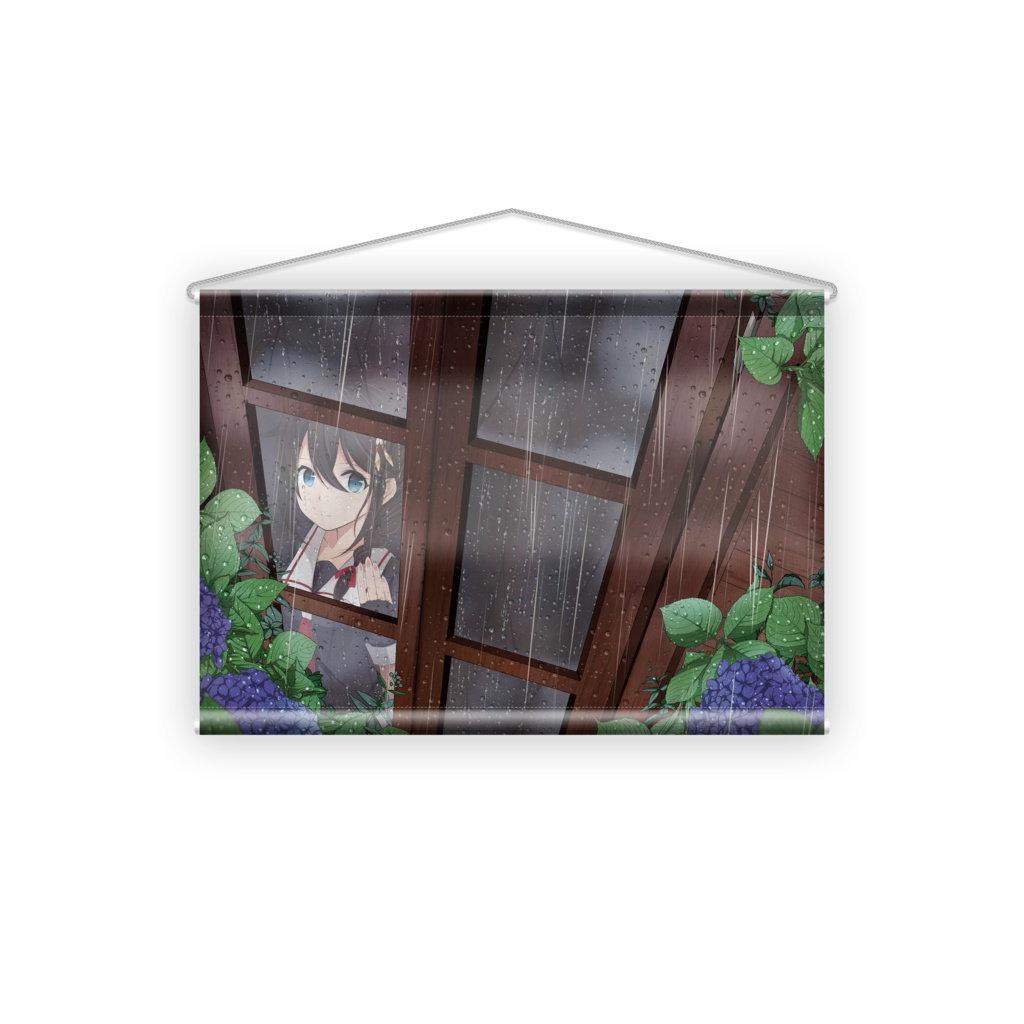 雨の日時雨タペストリー