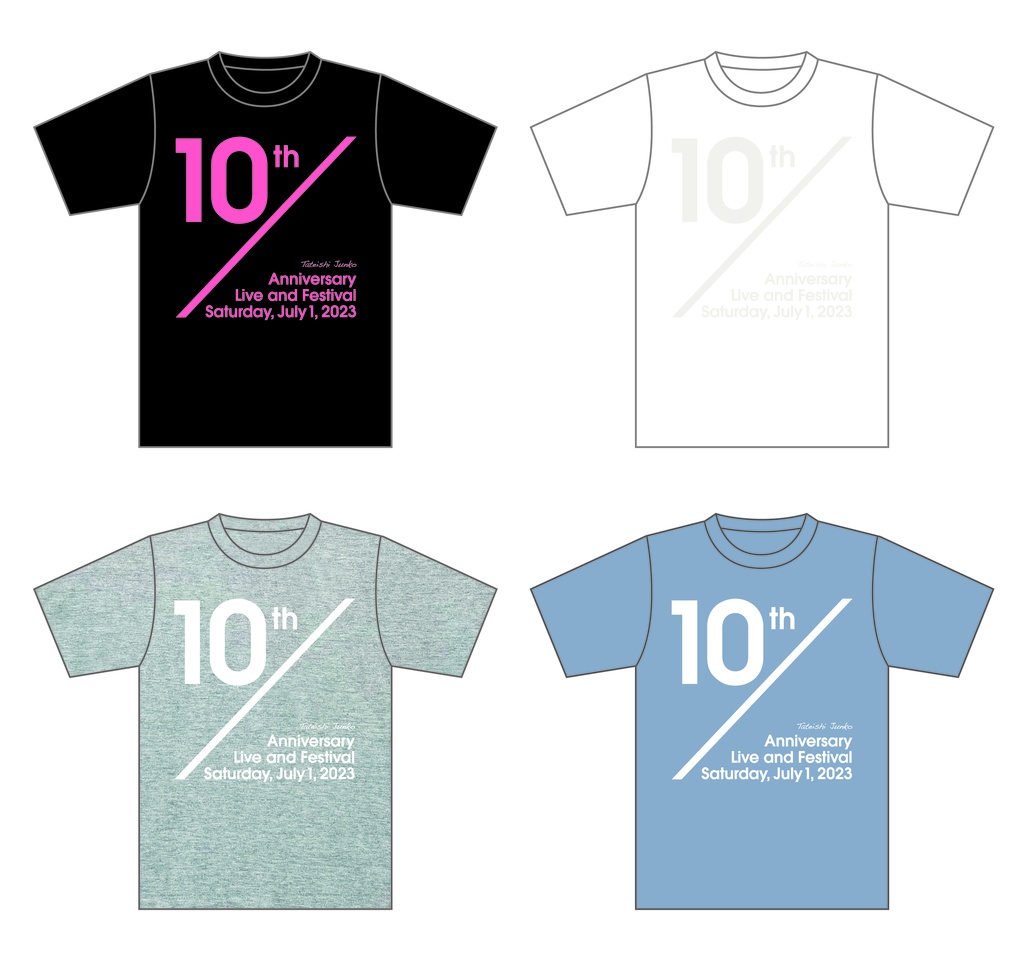 10th AnniversaryオリジナルTシャツ