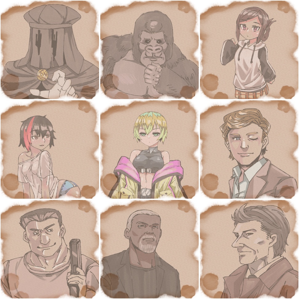 TRPG、ゲームなどに使える立ち絵50枚セット③