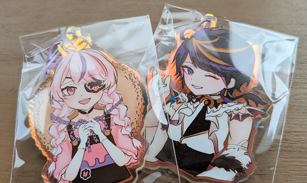 オーロラアクリルキーホルダー（大）