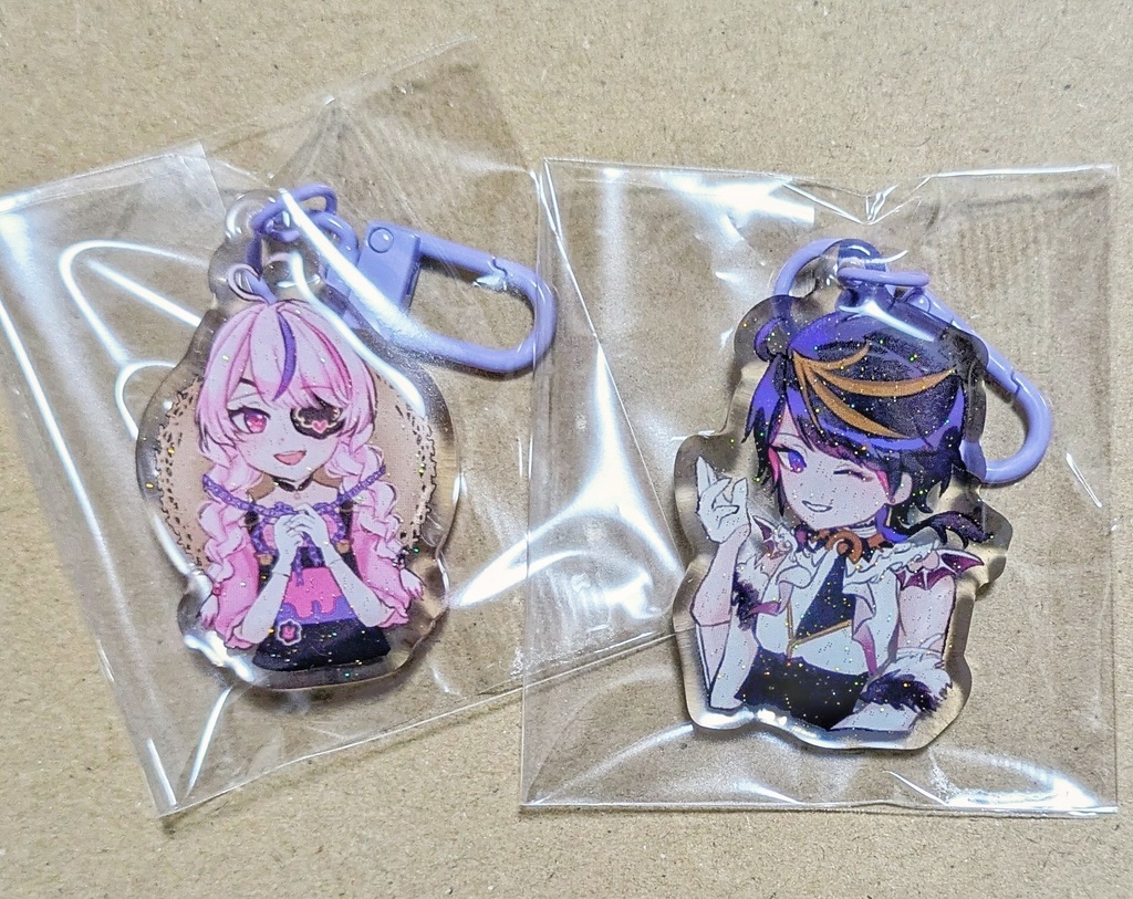 ぷっくり加工アクリルキーホルダー（小）