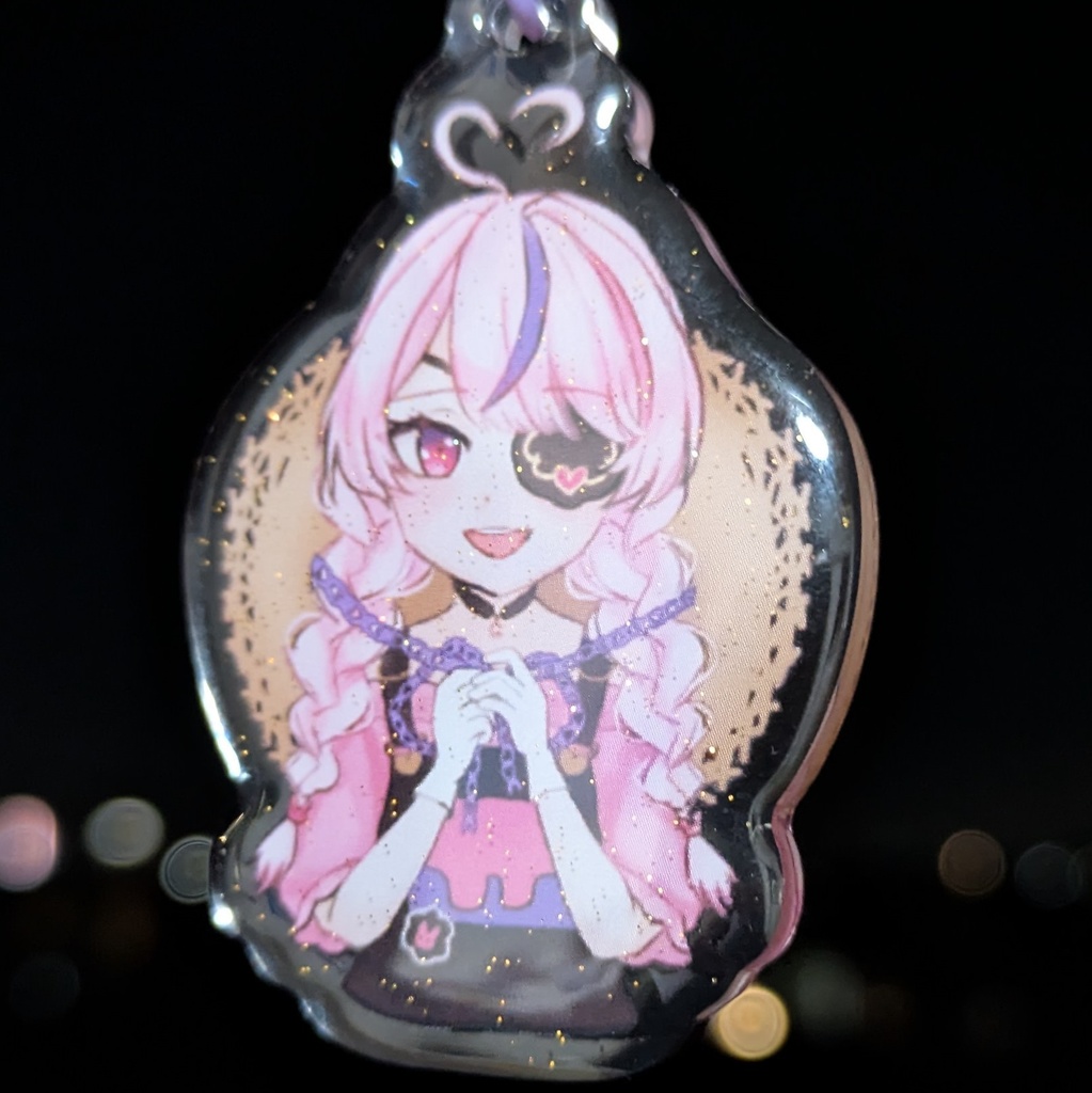 ぷっくり加工アクリルキーホルダー(小)