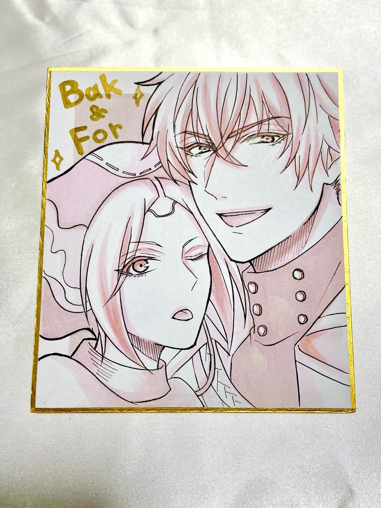 手書きミニ色紙 バク フォー 三大好物亭 Booth