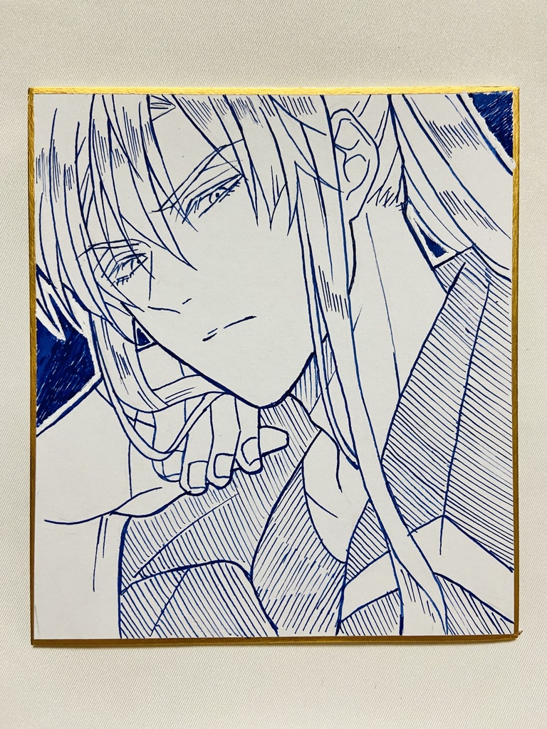 手書きミニ色紙　神田ユウ①